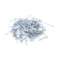 Pile of nails isolated over white background Royalty Free Stock Photo