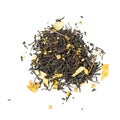 Black tea mix contains bu-hu leaves Royalty Free Stock Photo