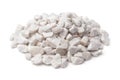 Pile of natural crushed marble chips