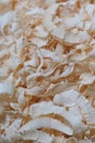 Pile of natural sawdust. Royalty Free Stock Photo