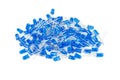 Pile of new blue 5mm LED`s Royalty Free Stock Photo