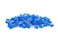 Pile of new blue 5mm LED`s Royalty Free Stock Photo
