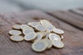 Pile of New British Pound Coins Royalty Free Stock Photo