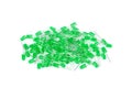 Pile of new green 5mm LED`s Royalty Free Stock Photo