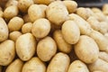 Pile of new potatoes for sale Royalty Free Stock Photo