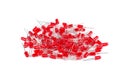 Pile of new red 5mm LED`s Royalty Free Stock Photo