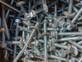 Pile of new screws - industrial Royalty Free Stock Photo