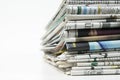 Pile of newspaper 1103 Royalty Free Stock Photo