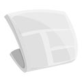 Pile newspaper icon, cartoon style Royalty Free Stock Photo