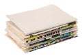 Pile of newspapers Royalty Free Stock Photo