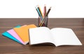Pile of notebooks Royalty Free Stock Photo