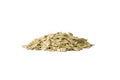 Pile of oatmeal flakes Royalty Free Stock Photo
