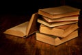 Pile of old books Royalty Free Stock Photo