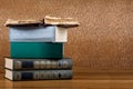 Pile of old books Royalty Free Stock Photo