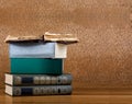 Pile of old books Royalty Free Stock Photo