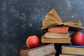 Pile of old books Royalty Free Stock Photo