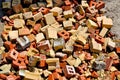 Pile of old bricks Royalty Free Stock Photo