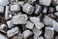 Pile of old broken bricks Royalty Free Stock Photo