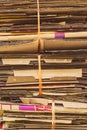 Pile of old cardboard boxes for recycling Royalty Free Stock Photo