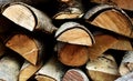 Pile of old firewood Royalty Free Stock Photo
