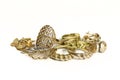 Gold jewellery Royalty Free Stock Photo