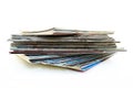 Pile of old magazines Royalty Free Stock Photo