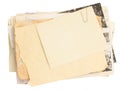 Pile of old mail and old photos Royalty Free Stock Photo