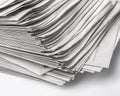 Pile of old newspapers Royalty Free Stock Photo