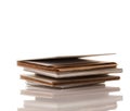 Pile of Old Spiral Note Pads Royalty Free Stock Photo