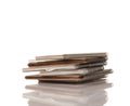 Pile of Old Spiral Note Pads Royalty Free Stock Photo