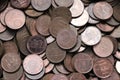 Pile of one Euro cents. Royalty Free Stock Photo