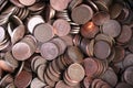 Pile of one Euro Cents Royalty Free Stock Photo