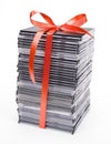 Pile of optical disc Royalty Free Stock Photo