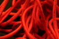 A Pile lof Orange Paracord