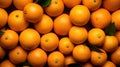 Pile of Oranges With Green Leaves Royalty Free Stock Photo