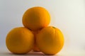 Pile of oranges isolated Royalty Free Stock Photo