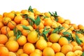 Pile of oranges isolated on white background Royalty Free Stock Photo