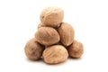 Pile of Organic Nutmeg Seed. Royalty Free Stock Photo