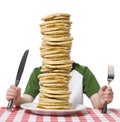 Pile of Pancakes Royalty Free Stock Photo