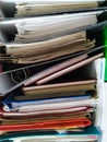 Pile of papers. pile of documents Royalty Free Stock Photo