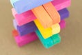 Pastel Chalk Colours Crayon Pieces Royalty Free Stock Photo