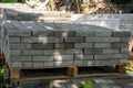 pile of paving blocks