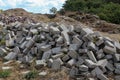 Pile of paving slabs