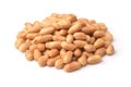 Pile of peeled roasted peanuts