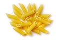 A pile of penne rigate pasta Royalty Free Stock Photo