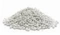 Pile of perlite isolated on white backdrop. Natural material Royalty Free Stock Photo