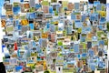 Pile of photos background Royalty Free Stock Photo