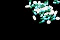 Pile of pills and tablets Royalty Free Stock Photo