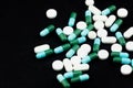 Pile of pills and tablets Royalty Free Stock Photo