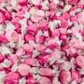 Pile of Pink Saltwater Taffy Candy Background